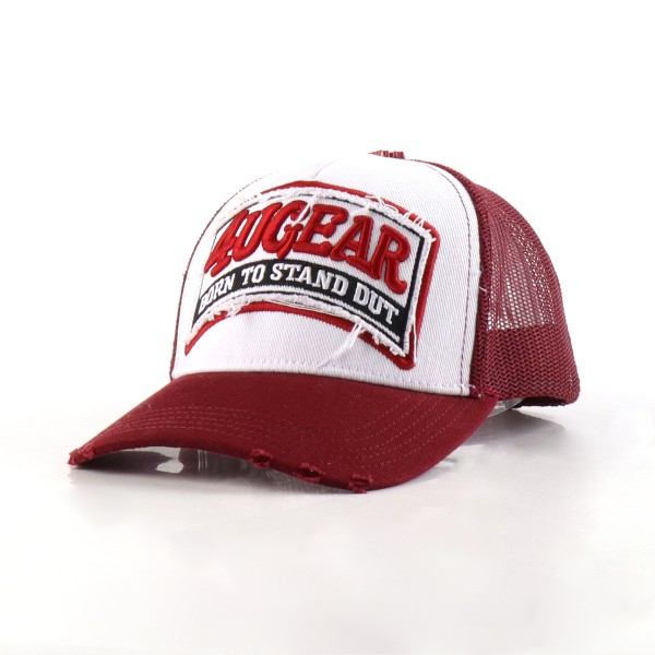 Custom Patch‑Embroidered Trucker Hats - Premium OEM headwear detail